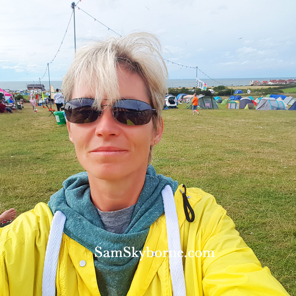 Sam Skyborne Selfie on campsite
